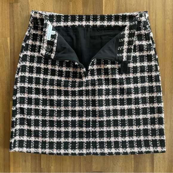 Maison d'Amelie Paris Plaid Tweed Pencil Skirt - Picture 2 of 4